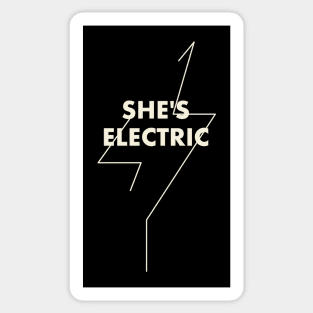 She's electric Sticker